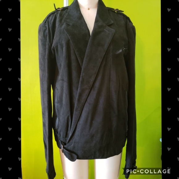 80s Bally of Switzerland Suede Wrap Jacket